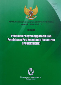 PEDOMAN PENYELENGGARAAN DAN  PEMBINAAN POS KESEHATAN PESANTREN ( POSKESTREN )