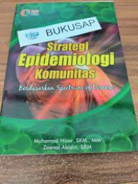 STRATEGI EPIDEMIOLOGI KOMUNITAS